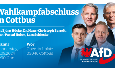 AfD-Wahlkampfabschluss in Cottbus – mit Björn Höcke